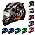 Capacete Moto Fechado Grafite G8 EVO Viseira Cristal Inmetro Tamanho 62 CAP-736GRLR - Pro Tork - Imagem 8