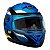 Capacete Moto Fechado Azul com Amarelo G8 EVO Viseira Cristal Inmetro Tamanho 58 718AZAM -  Pro Tork - Imagem 5