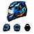 Capacete Moto Fechado Azul com Laranja G8 EVO Viseira Cristal Inmetro Tamanho 58 718AZLR - Pro Tork - Imagem 1