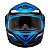 Capacete Moto Fechado Azul com Amarelo G8 EVO Viseira Cristal Inmetro Tamanho 60 719AZAM -  Pro Tork - Imagem 4
