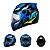 Capacete Moto Fechado Azul com Amarelo G8 EVO Viseira Cristal Inmetro Tamanho 62 736AZAM -  Pro Tork - Imagem 1