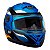 Capacete Moto Fechado Azul com Laranja G8 EVO Viseira Cristal Inmetro Tamanho 62 736AZLR - Pro Tork - Imagem 5