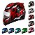 Capacete Moto Fechado Vermelho G8 EVO Viseira Cristal Inmetro Tamanho 56 58 60 62 - Pro Tork - Imagem 8