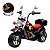 Moto Motinho Elétrica Infantil Tipo Harley Bateria 6 V Preta Cor Preto Zippy Toys - Imagem 6