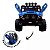 Carrinho Elétrico Infantil Super Cross 4x4 12v para 2 Crianças Azul Controle Remoto Luzes/Som Suporta 30kg - Zippy Toys - Imagem 8