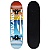 Skate Pro Urban Vermelho Amarelo e Azul + Kit Proteção Contra Impactos Bel Tamanho P - Imagem 2