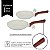 Conjunto Panelas 10 Peças Pratic Cook Marmol Antiaderente Cabo Soft Touch Gás Indução - Mimo Style - Imagem 4