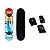 Skate Pro Urban Vermelho Amarelo e Azul + Kit Proteção Contra Impactos Bel Tamanho G - Imagem 1