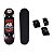 Skate Iniciante Turma da Mônica + Kit de Proteção Preto Tamanho G Ajustável - Imagem 1