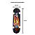 Skate Estampa Fogo Semi Profissional + Kit Proteção Tamanho P Ajustável - Imagem 9