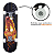 Skate Estampa Fogo Semi Profissional + Kit Proteção Tamanho M Ajustável - Imagem 4