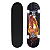 Skate Estampa Fogo Semi Profissional + Kit Proteção Tamanho G Ajustável - Imagem 1