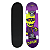 Skate Estampa Caveira Zumbi Semi Profissional + Kit Proteção Tamanho P Ajustável - Imagem 2