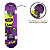 Skate Estampa Caveira Zumbi Semi Profissional + Kit Proteção Tamanho P Ajustável - Imagem 7