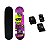 Skate Estampa Caveira Zumbi Semi Profissional + Kit Proteção Tamanho M Ajustável - Imagem 1