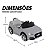 Carrinho Elétrico Audi TT RS 12V Controle Remoto Luzes/Som MP3 USB Velocímetro Digital Led Cinza - Bel - Imagem 3