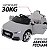 Carrinho Elétrico Audi TT RS 12V Controle Remoto Luzes/Som MP3 USB Velocímetro Digital Led Cinza - Bel - Imagem 4