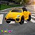 Carrinho Elétrico Infantil VW Beetle Dune Amarelo 6v Suporta 25kg Luzes/Som com Cinto de Segurança - Importway - Imagem 9