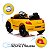 Carrinho Elétrico Infantil VW Beetle Dune Amarelo 6v Suporta 25kg Luzes/Som com Cinto de Segurança - Importway - Imagem 8