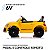 Carrinho Elétrico Infantil VW Beetle Dune Amarelo 6v Suporta 25kg Luzes/Som com Cinto de Segurança - Importway - Imagem 3
