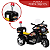 Moto Motinho Elétrica Infantil Policia Preta Som/Luzes Bagageiro 6V 18W BW-006 - Importway - Imagem 5