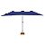 Ombrelone Retangular Azul Oversize em Alumínio 4,50m x 2,65m Acionamento Manivela FPS 60 - Bel - Imagem 1