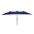 Ombrelone Retangular Azul Oversize em Alumínio 4,50m x 2,65m Acionamento Manivela FPS 60 - Bel - Imagem 2
