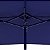 Ombrelone Retangular Azul Oversize em Alumínio 4,50m x 2,65m Acionamento Manivela FPS 60 - Bel - Imagem 6