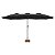 Ombrelone Retangular Preto Oversize em Alumínio 4,50m x 2,65m Acionamento Manivela FPS 60 - Bel - Imagem 1