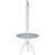 Conjunto Noronha Guarda-Sol Branco + 4 Cadeiras + Mesa em Aluminio Reclinável Regulável Bel - Imagem 2