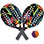 Kit Beach Tennis Vermelho 2 Raquetes 1 Bolinha nº 3 BT100 Bel - Imagem 1