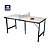 Mini Mesa de Ping-Pong Portátil com Kit 1 Rede Retrátil + 2 Raquetes + 3 Bolinhas Bel - Imagem 9