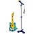 Kit Banda Infantil Bateria Guitarra Microfone Azul Meninos Meninas Irmãos Gêmeos Amigos - Imagem 5