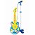 Kit Banda Infantil Bateria Guitarra Microfone Azul Meninos Meninas Irmãos Gêmeos Amigos - Imagem 3