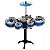 Kit Banda Infantil Bateria Guitarra Microfone Azul Meninos Meninas Irmãos Gêmeos Amigos - Imagem 10