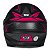Capacete Moto Fechado R8 Pro Preto/Rosa Viseira Cristal Inmetro Tamanho 56 - Pro Tork - Imagem 4