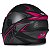 Capacete Moto Fechado R8 Pro Preto/Rosa Viseira Cristal Inmetro Tamanho 56 - Pro Tork - Imagem 5