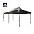 Tenda Gazebo Dobrável Pagoda 3m x 6m Oxford Preto Bel Estrutura Articulada FPS 60 - Imagem 1