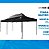 Tenda Gazebo Dobrável Pagoda 3m x 6m Oxford Preto Bel Estrutura Articulada FPS 60 - Imagem 9