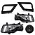 Kit Farol de Milha Saveiro G7 / GOL e Voyage G8 com Moldura Preta e Botão Tic Tac - Suits - Imagem 2