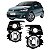 Kit Farol de Milha GOL e Voyage G7 com Moldura Cromada e Botão Tic Tac - Suits - Imagem 1