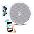 Caixas De Embutir Sistema Som Ambiente Bluetooth Arandela Redonda Branca Ativa + Passiva Le Son - Imagem 2