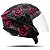 Capacete Moto Pro Tork Aberto New Liberty 3 Three Flowers Fosco Pink (Rosa) e Preto Tamanho 60 - Pro Tork - Imagem 1