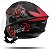 Capacete Moto Pro Tork Aberto New Liberty 3 Three Flowers Fosco Vermelho e Preto Tamanho 60 - Pro Tork - Imagem 2