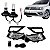 Kit Farol de Milha Saveiro G7 Gol Voyage G8 + Lâmpada LED 6000 Lúmens 8000K - Imagem 1