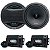 Kit 2 Vias 6.5 Polegadas 2W Relm Audio Symphony 300W RMS 4 Ohms Tweeter Com Telas - Imagem 1