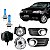 Kit Farol Auxiliar de Milha + Par Lâmpadas Super Brancas H1  Palio Fire Economy 8500k Efeito Xênon - Imagem 1