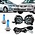 Kit Farol de Milha Gol G4 Fox 2003 à 2009 + Par Lâmpadas Super Brancas H3 - Imagem 1
