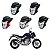 Farol Completo Com Carenagem Honda CB 250 Twister Azul Vermelho Preto Branco Prata - Sportive - Imagem 1