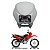 Farol Completo Com Carenagem Honda NXR 125 Bros Azul Vermelho Preto Branco Prata - Sportive - Imagem 3